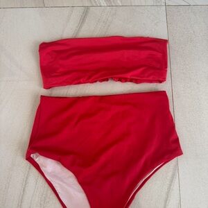 Agua Bendita Vibrant Red Swimwear